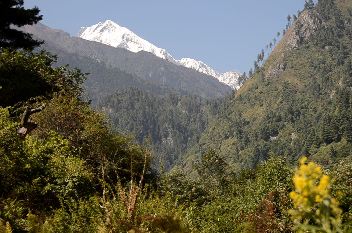 11 Annapurna II From The Trail After Bagerchap On The Annapurna Circuit 